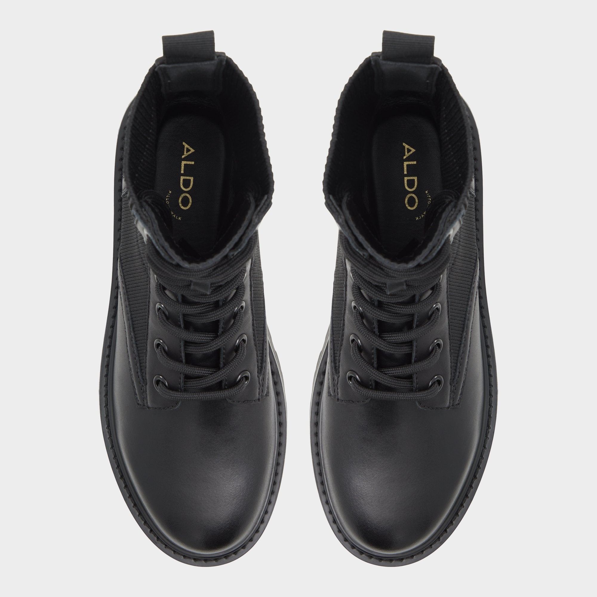 Aldo Talaleryknit Black Women's Combat boots - Combat ankle boot, Black Women