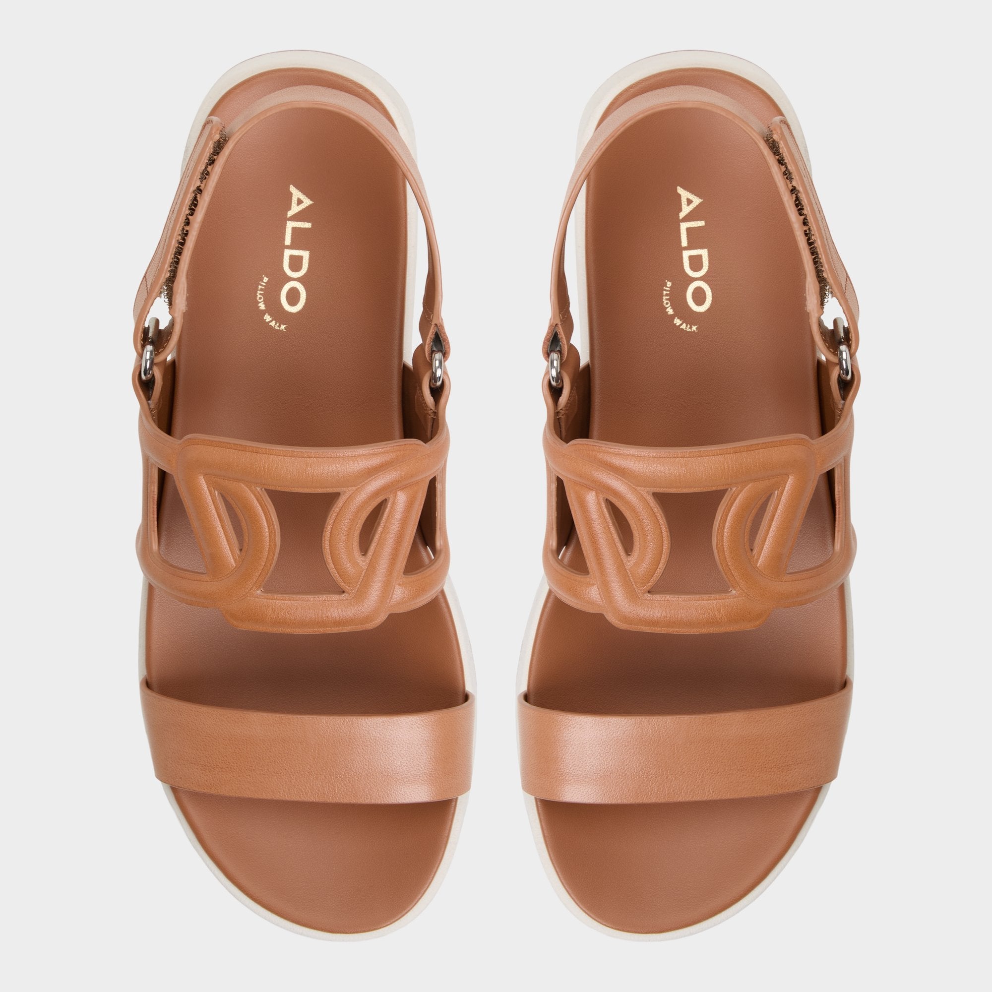 Aldo Onuvia Medium Brown Women's Footbed sandals - Footbed sandal, Flatform Women