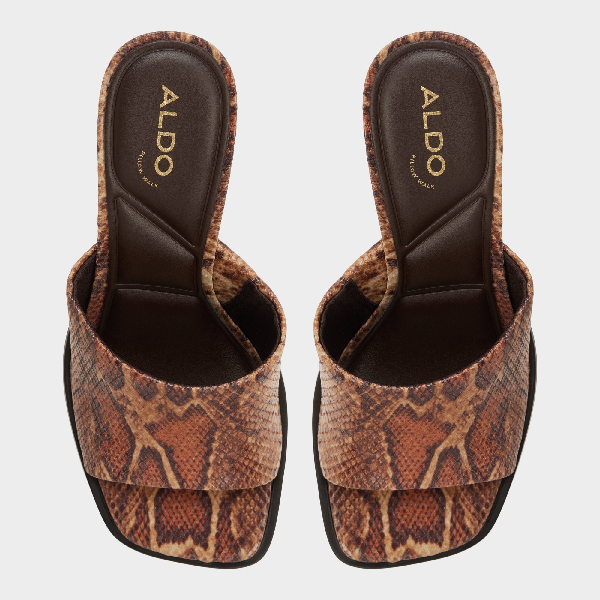 Aldo Re in Sophia Brown Multi14190695 - Heeled mule, Block heel Women|New