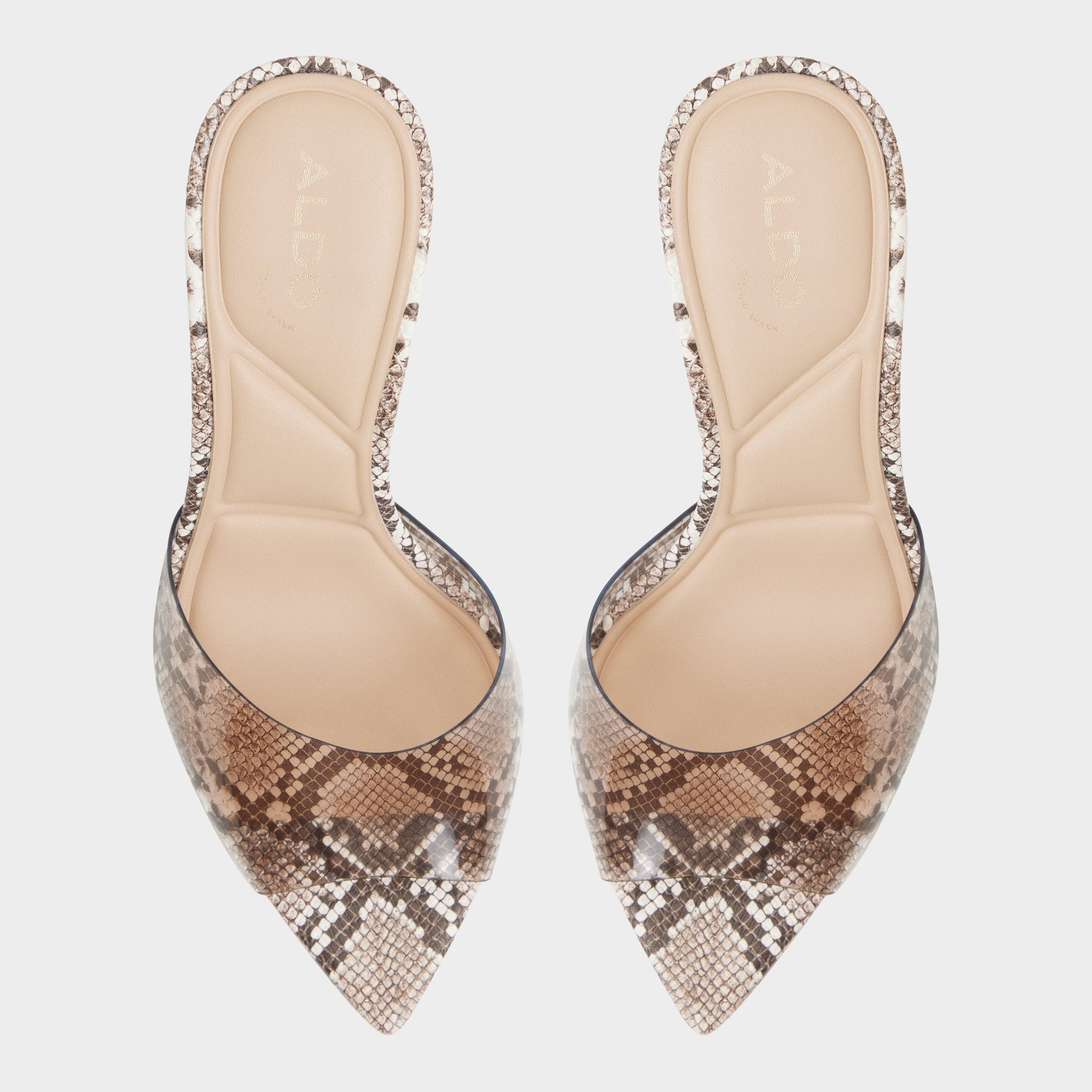 Aldo Anitabrilden Other Grey Women's Mule slides - Heeled mule, Stiletto heel Women