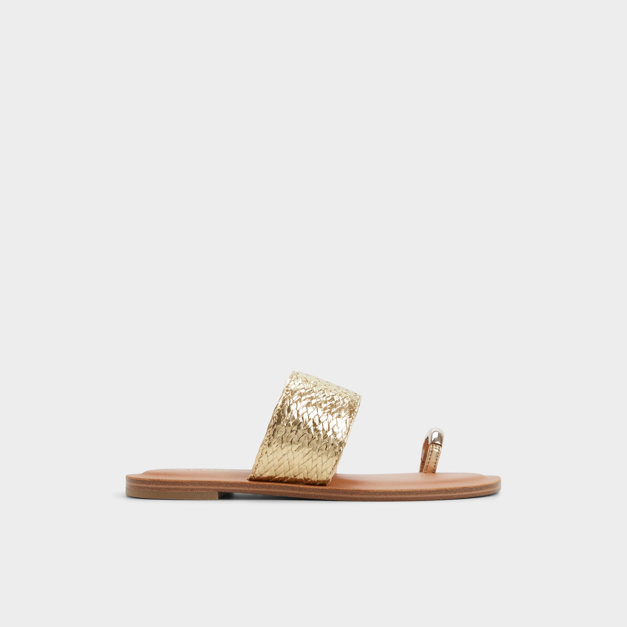 Aldo Beachwalk Gold Women's Iridescent metallics - Slide sandal Women