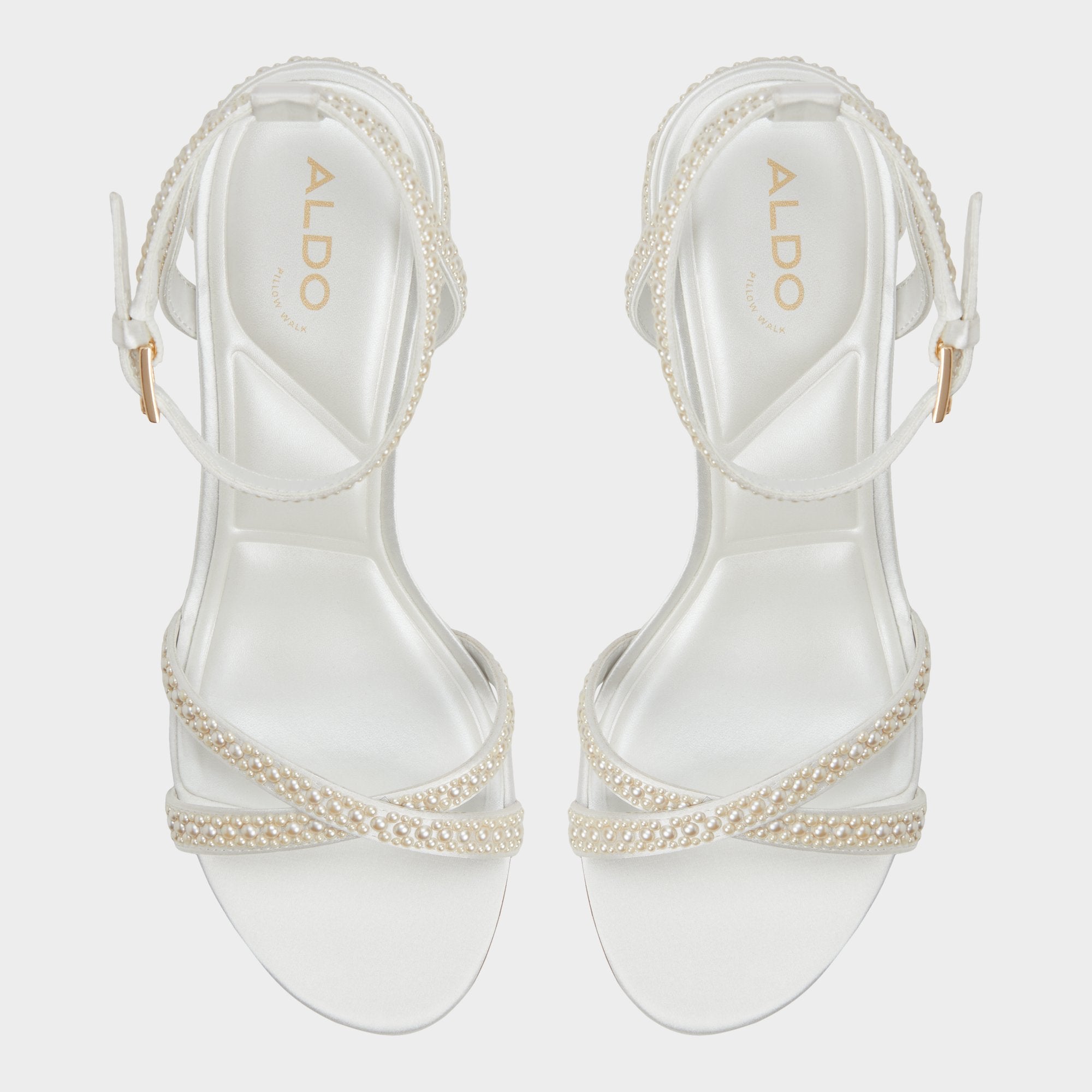 Aldo Bouclettie Other White Women's Block heels - Strappy heeled sandal, Block heel Women