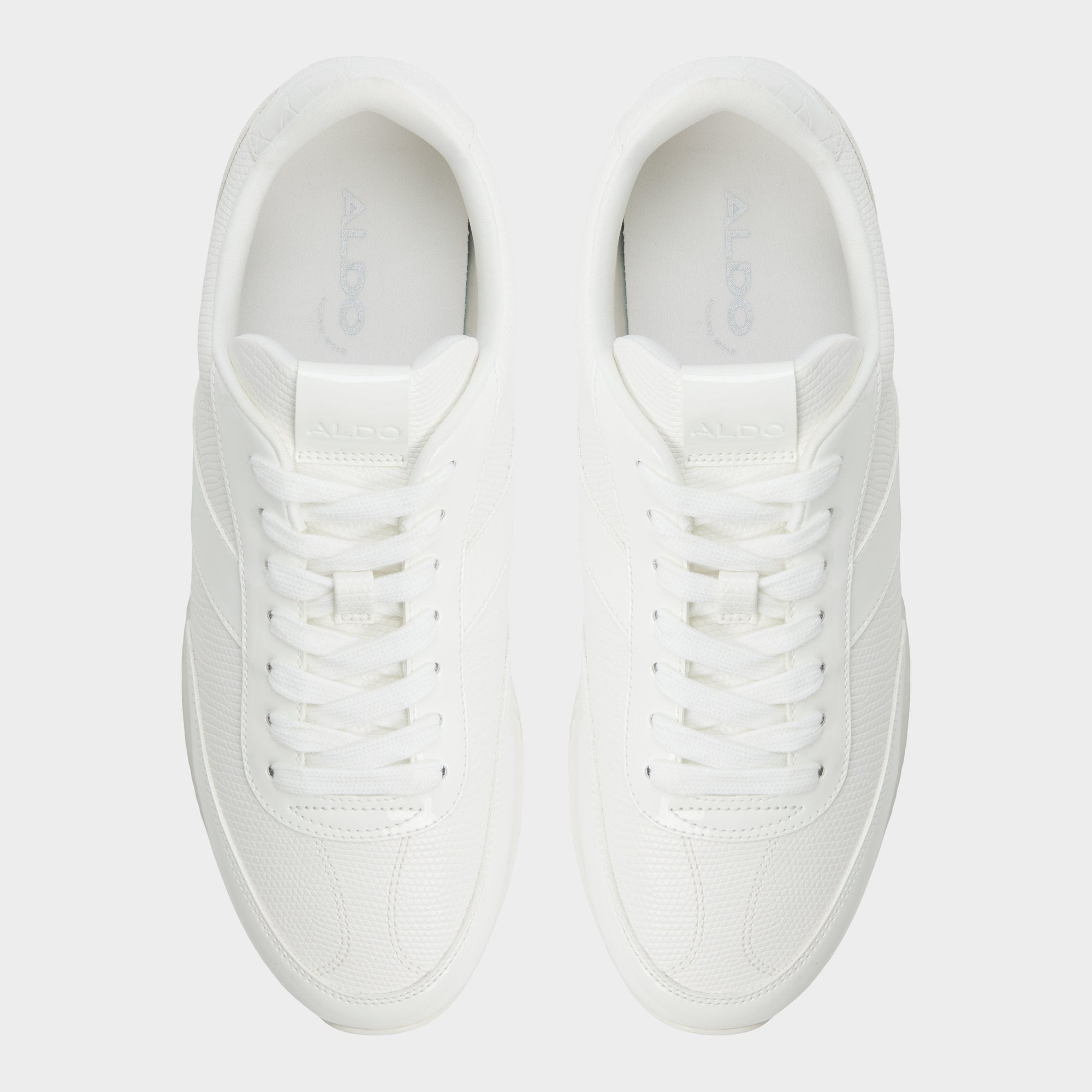 Aldo Nathaniel in White Combo - Low top sneaker, Cup sole Men