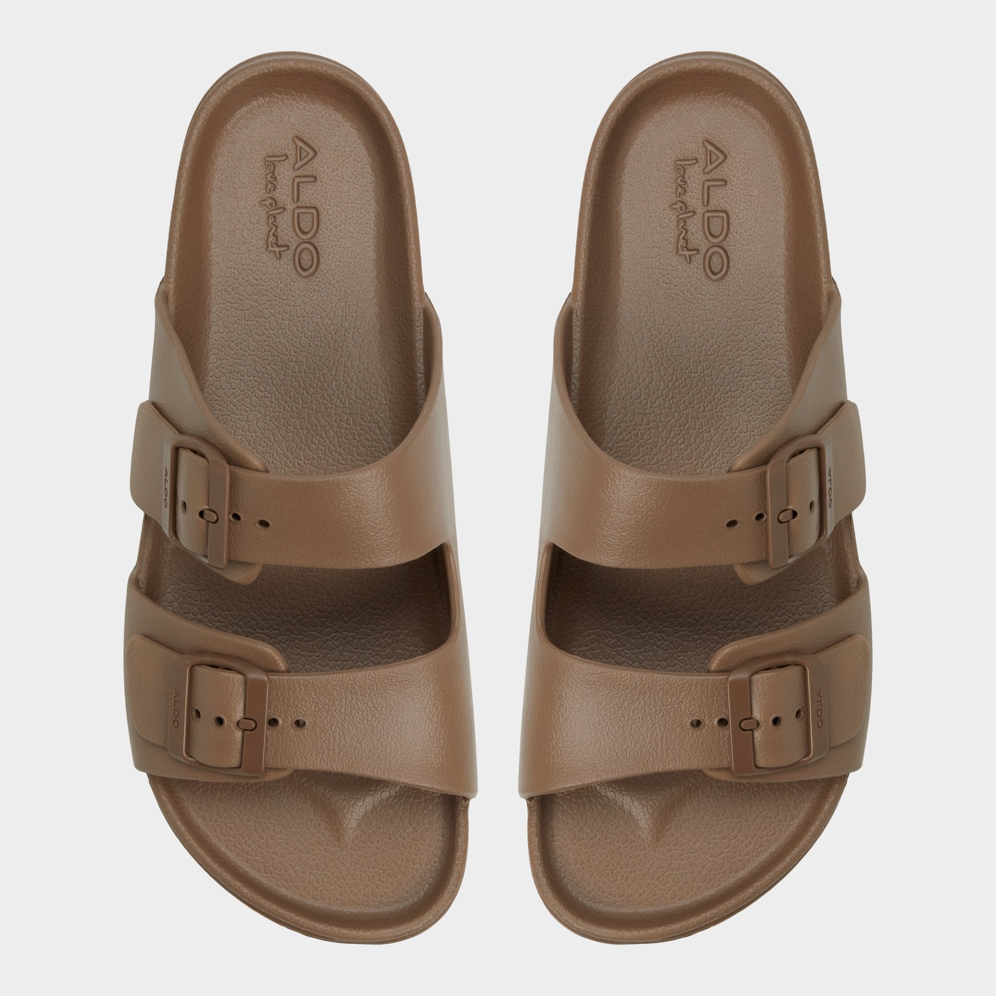 Aldo Hideo Light Brown Men's Slides - Slide sandal Men