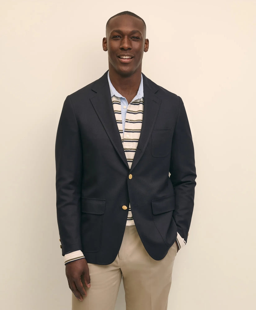 No. 1 Sack Blazer in Dobby Wool | Brooks Brothers