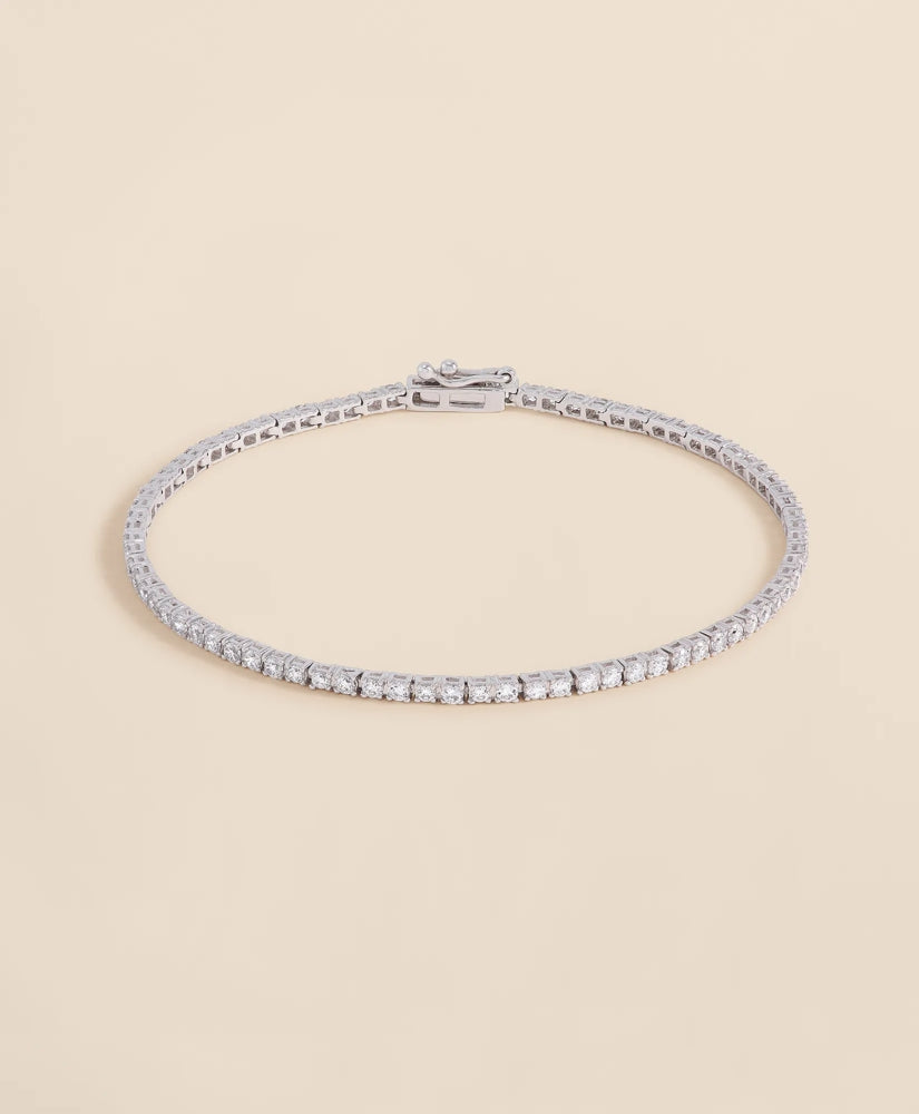 2 CT. Lab-Grown Diamond 14k Gold Link Bracelet | Brooks Brothers
