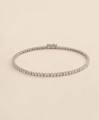 3 CT. Lab-Grown Diamond 14k White Gold Tennis Bracelet | Brooks Brothers