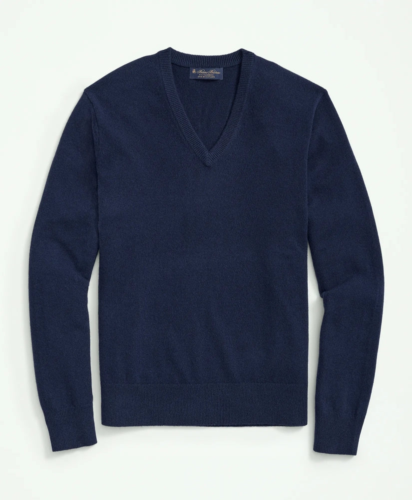 3-Ply Cashmere V-Neck Sweater | Brooks Brothers