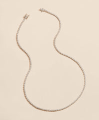5 CT. Lab-Grown Diamond 14k White Gold Tennis Necklace | Brooks Brothers