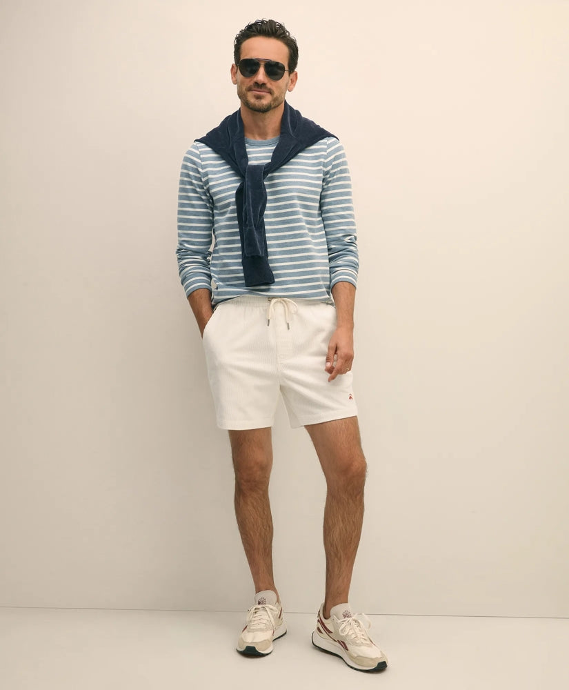 6" Friday Shorts in 8-Wale Cotton Corduroy | Brooks Brothers