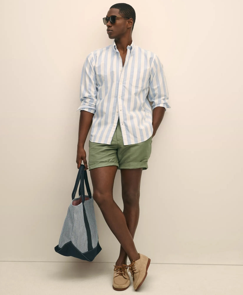 7" Linen Cotton Shorts | Brooks Brothers