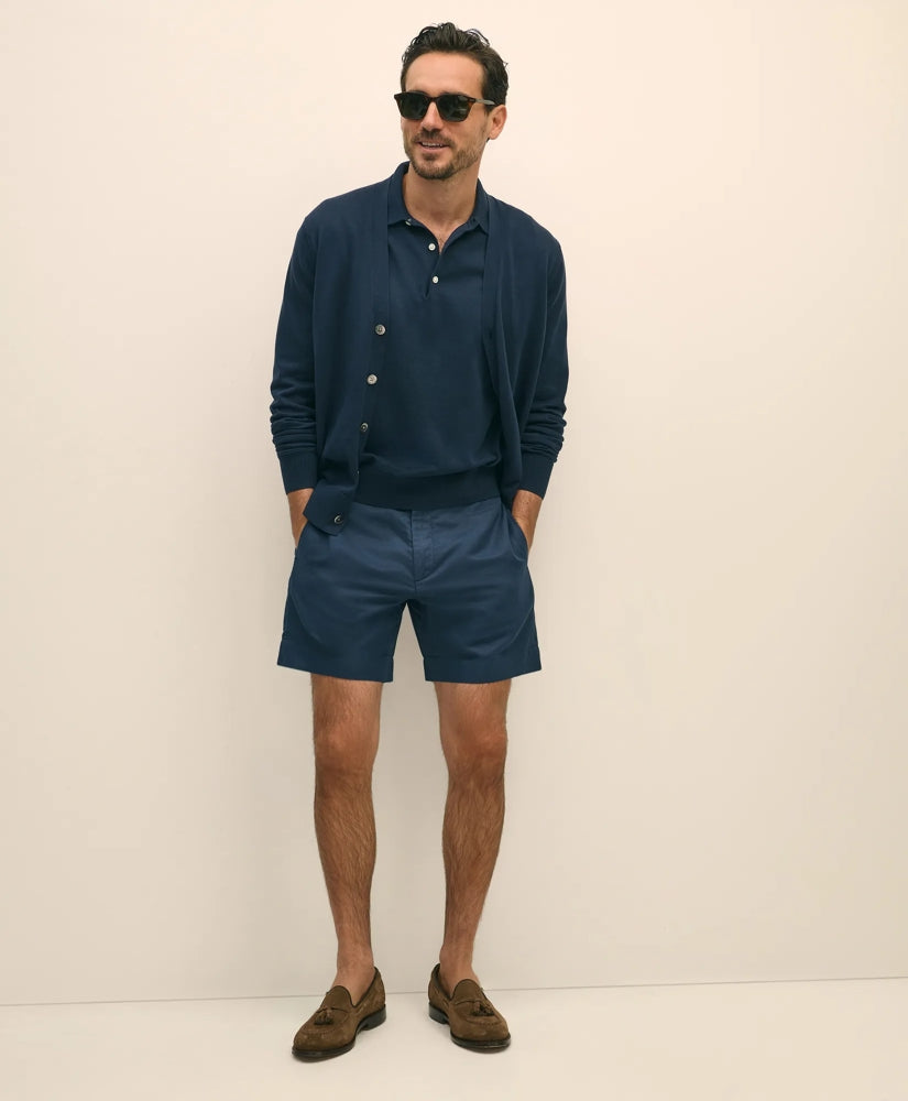 7" Linen Cotton Shorts | Brooks Brothers