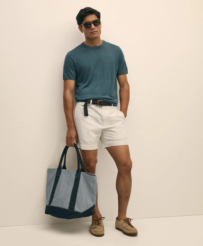 7" Linen Cotton Shorts | Brooks Brothers