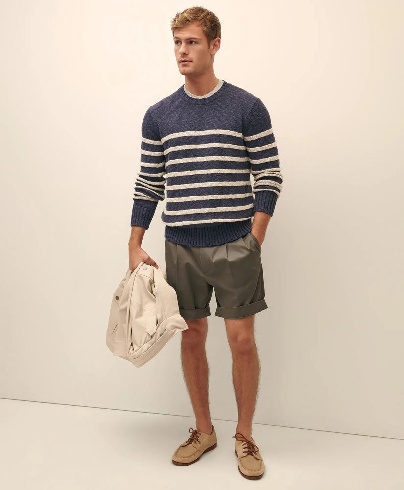 8" Pleat Front Advantage Chino | Brooks Brothers