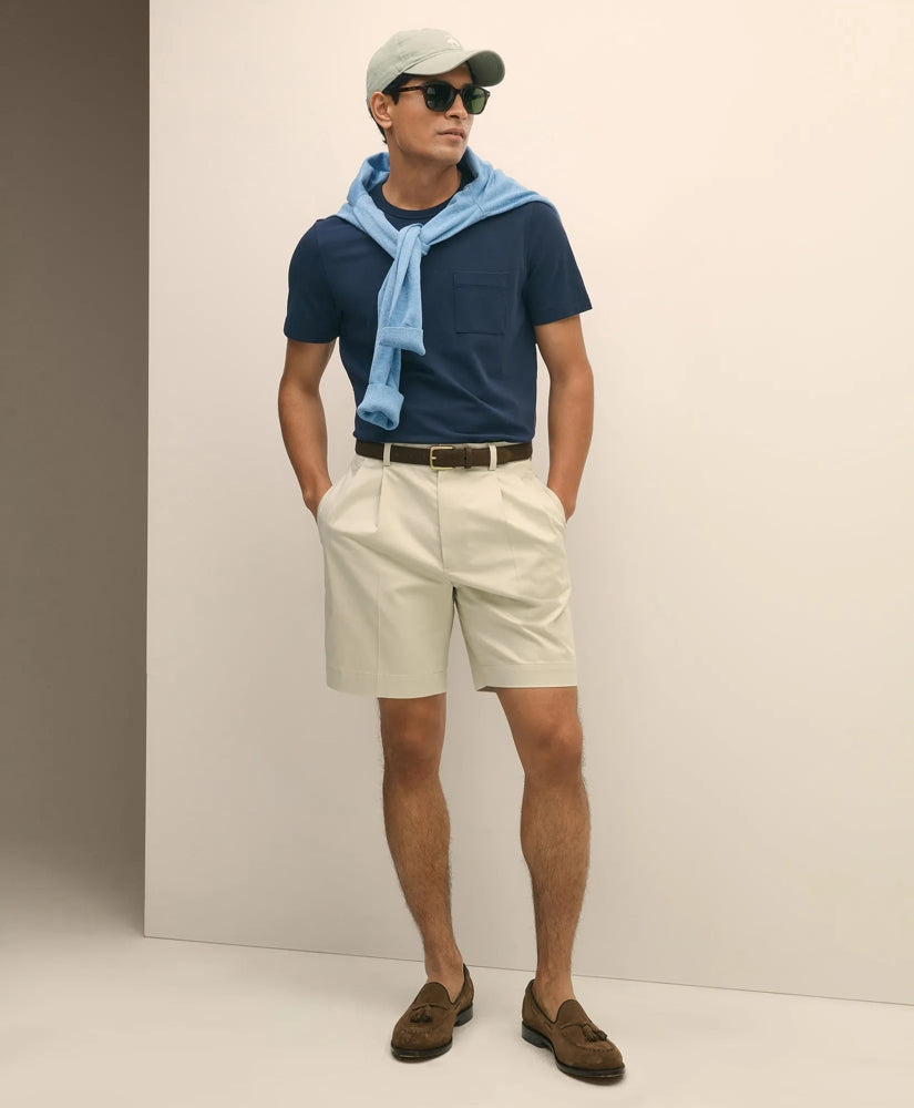 8" Pleat Front Advantage Chino | Brooks Brothers