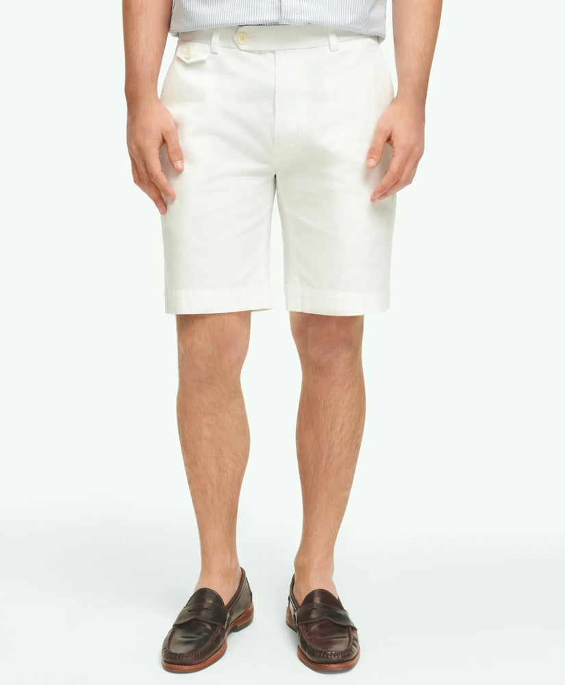 9" Canvas Poplin Shorts in Supima | Brooks Brothers
