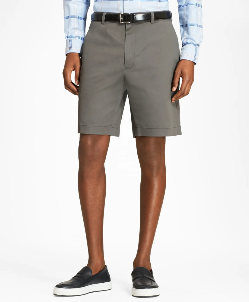 9" Flat Front Advantage Chino | Brooks Brothers