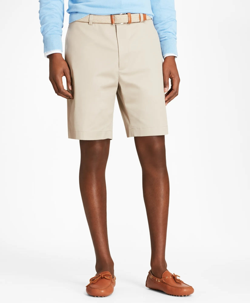 9" Flat Front Advantage Chino | Brooks Brothers
