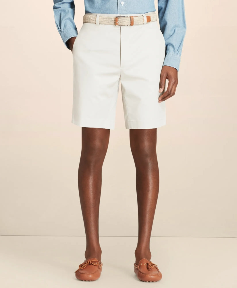 9" Flat Front Advantage Chino | Brooks Brothers