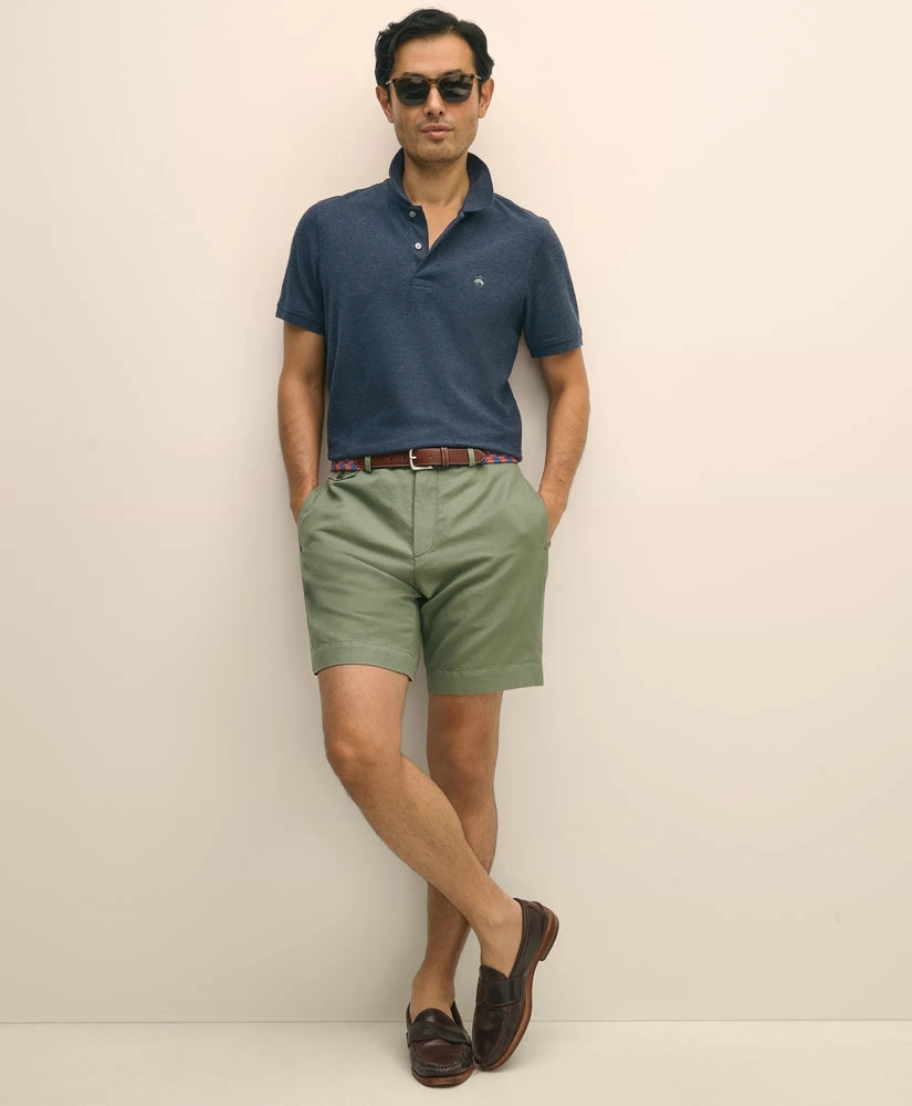 9" Linen Cotton Shorts | Brooks Brothers