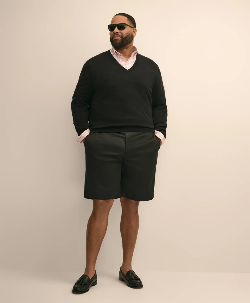 Big & Tall 10" Flat Front Stretch Advantage Chino | Brooks Brothers