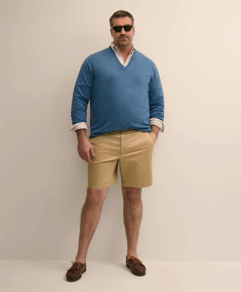 Big & Tall 10" Flat Front Stretch Advantage Chino | Brooks Brothers
