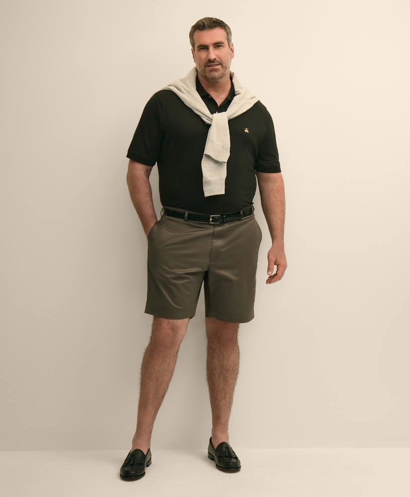 Big & Tall 10" Flat Front Stretch Advantage Chino | Brooks Brothers