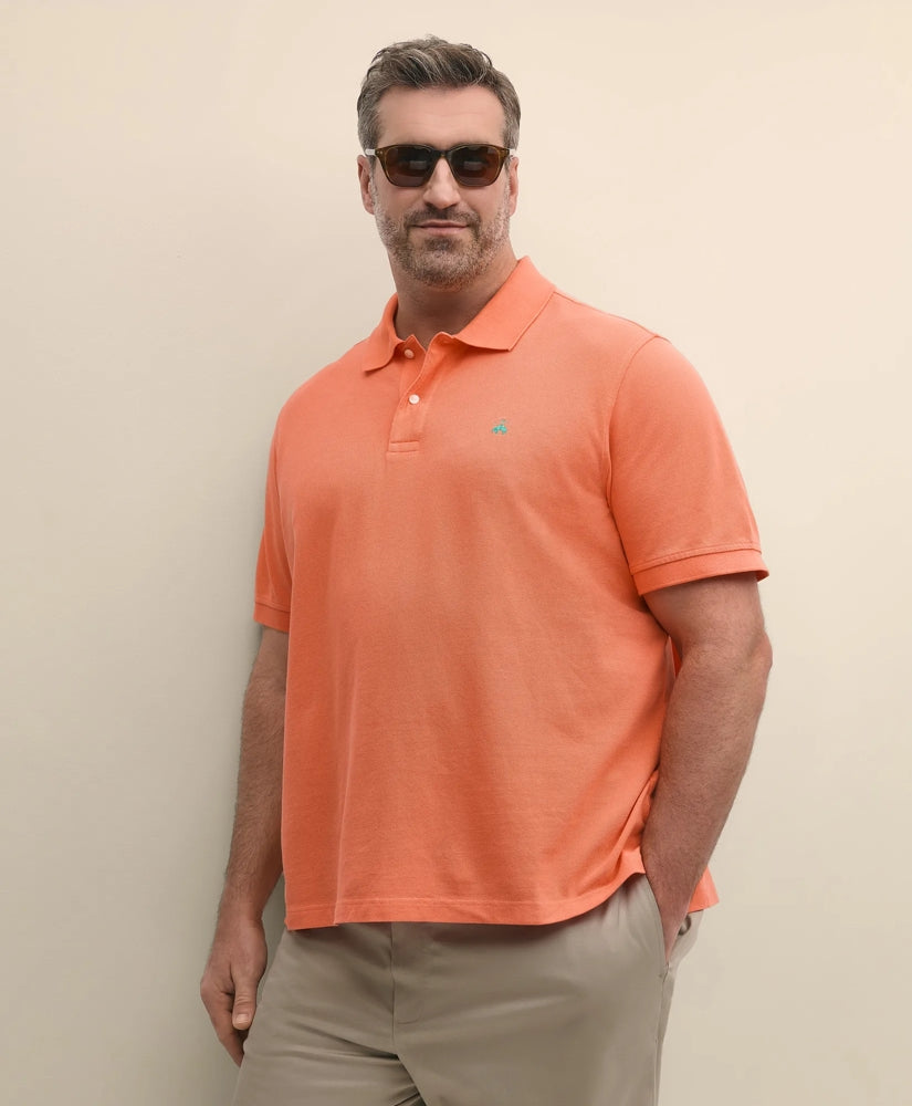 Big & Tall Cotton Pique Polo Shirt | Brooks Brothers