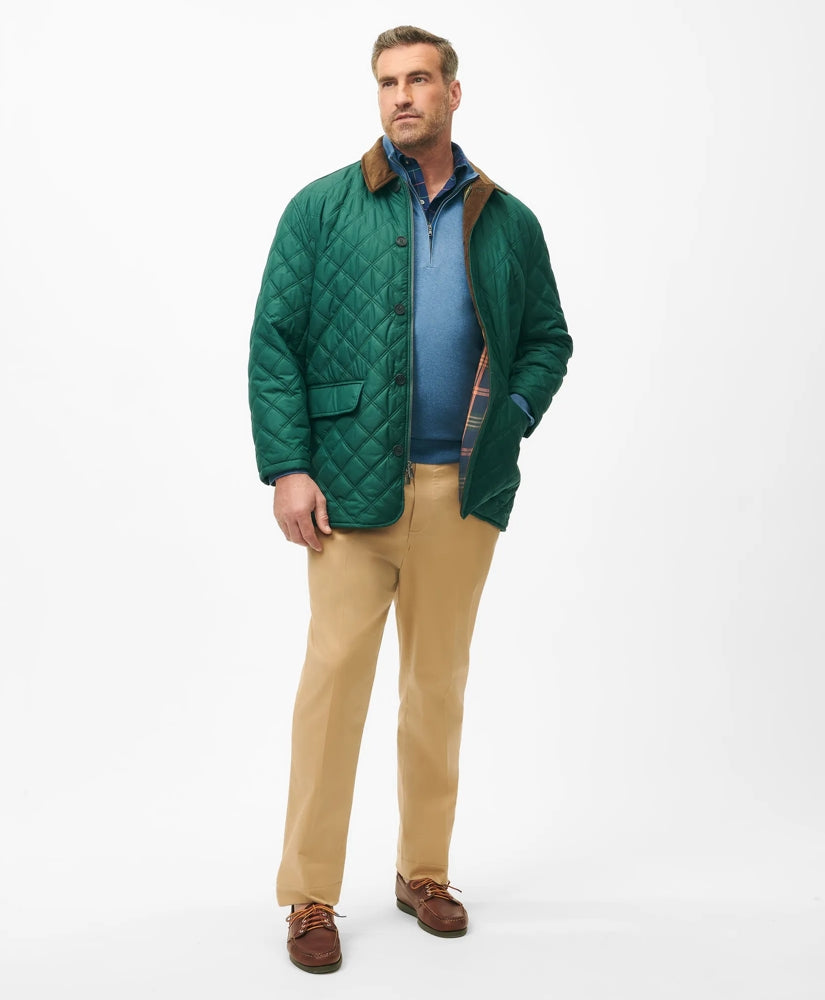 Big & Tall Paddock Diamond Quilted Coat | Brooks Brothers