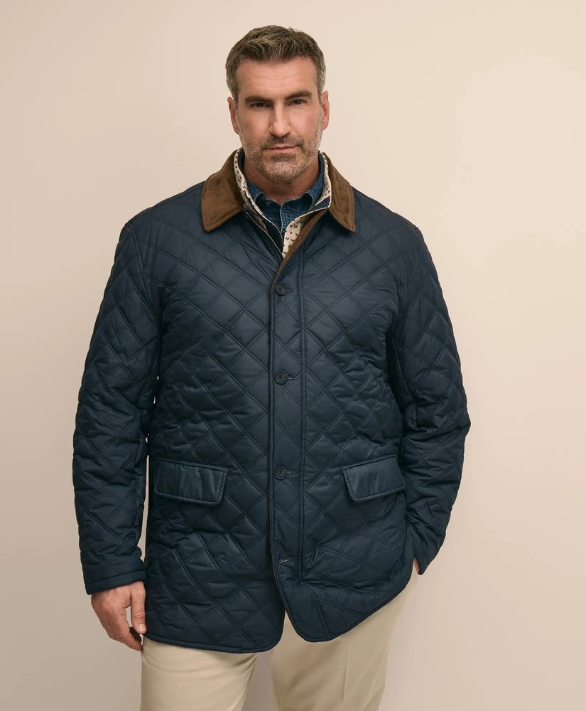 Big & Tall Paddock Diamond Quilted Coat | Brooks Brothers