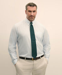 Big & Tall Stretch Cotton Broadcloth Non-Iron Polo Button Down Collar, Dress Shirt | Brooks Brothers