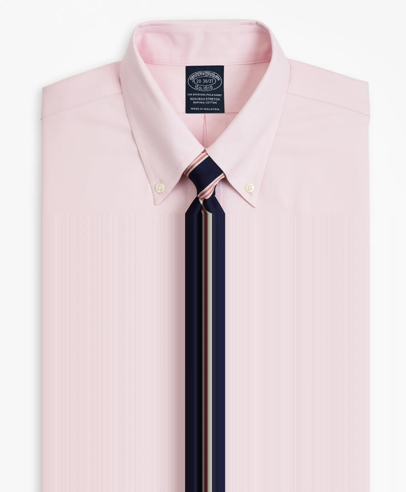Big & Tall Stretch Dress Shirt, Non-Iron Pinpoint Button-Down Collar | Brooks Brothers