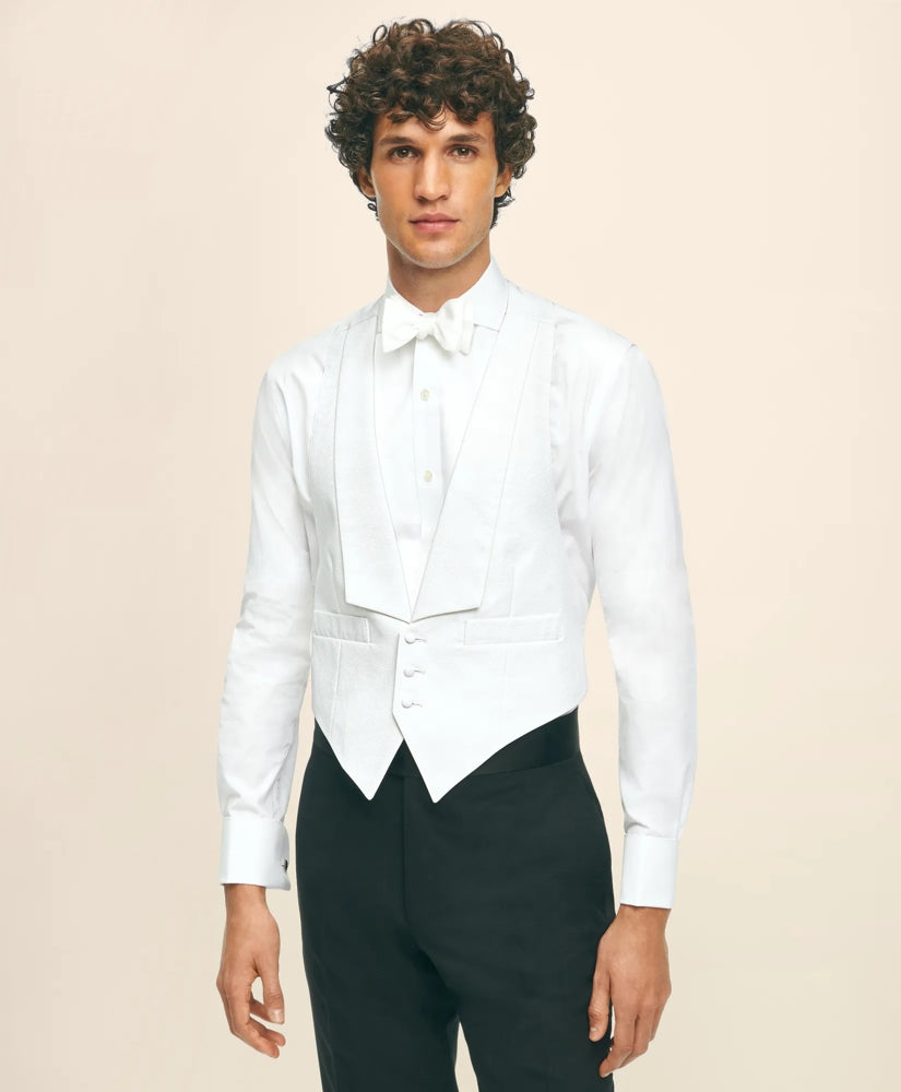 Black Fleece Formal Vest in Cotton Pique | Brooks Brothers