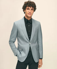 Black Fleece Shawl Collar Dinner Jacket in Silk Hopsack | Brooks Brothers