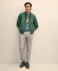 Bomber Jacket in Cotton Blend | Brooks Brothers
