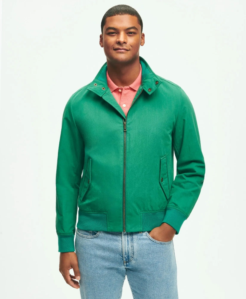 Bomber Jacket in Cotton Blend | Brooks Brothers
