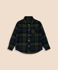 Boys Cotton Brushed Flannel Shirt | Brooks Brothers
