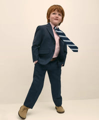 Boys Junior Plain-Front Wool Suit Pants | Brooks Brothers