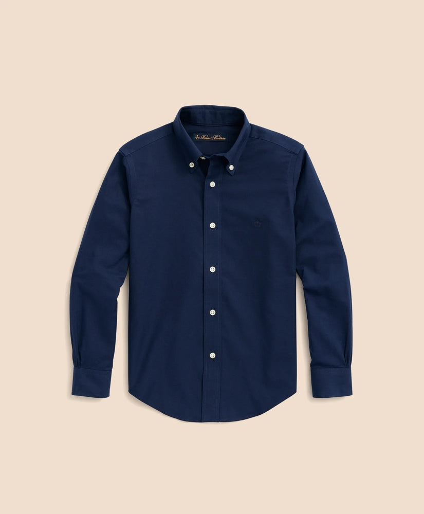 Boys Non-Iron Stretch Cotton Oxford Sport Shirt | Brooks Brothers