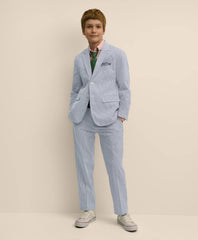 Boys Prep Stretch Cotton Seersucker Suit Pants | Brooks Brothers