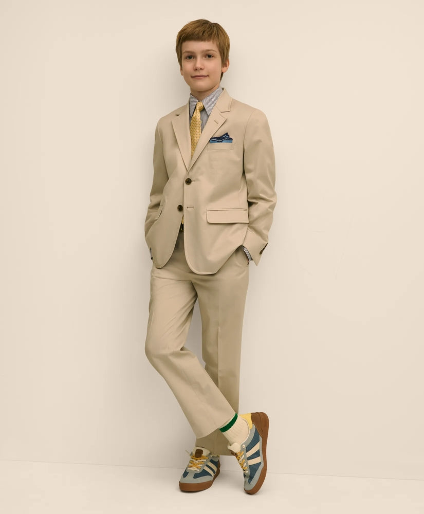 Boys Prep Stretch Cotton Suit Pants | Brooks Brothers