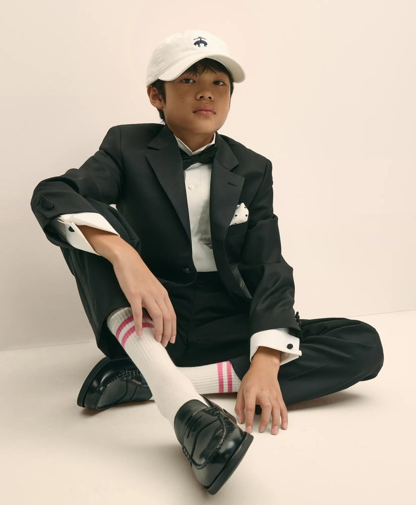 Boys Prep Stretch Wool Tuxedo Pants | Brooks Brothers
