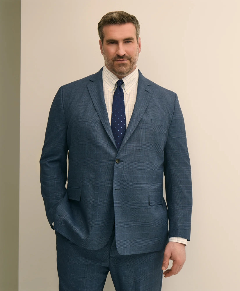Brooks Brothers Explorer Collection Big & Tall Wool Overcheck Suit Jacket | Brooks Brothers