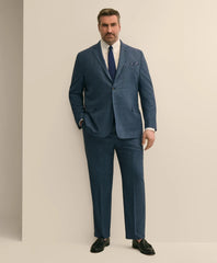 Brooks Brothers Explorer Collection Big & Tall Wool Overcheck Suit Pants | Brooks Brothers