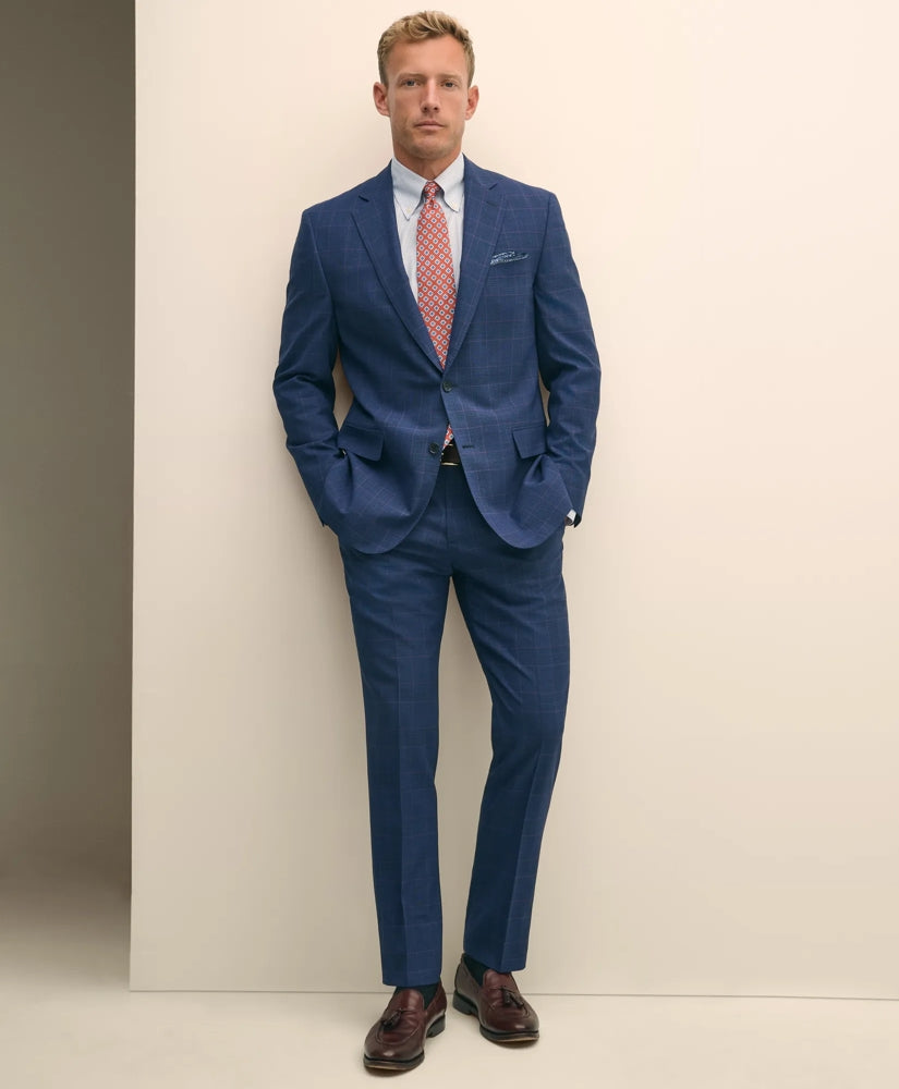 Brooks Brothers Explorer Collection Classic Fit Wool Check Suit Pants | Brooks Brothers