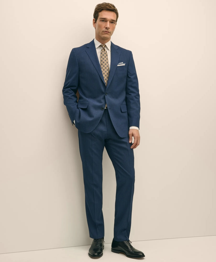 Brooks Brothers Explorer Collection Classic Fit Wool Pinstripe Suit Pants | Brooks Brothers