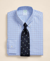 Brooks Brothers Explorer Collection Non-Iron Twill Button-Down Collar, Check Dress Shirt | Brooks Brothers