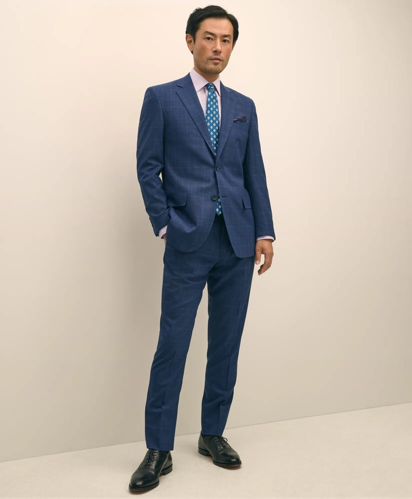 Brooks Brothers Explorer Collection Slim Fit Wool Check Suit Pants | Brooks Brothers