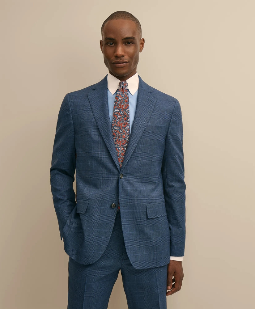 Brooks Brothers Explorer Collection Slim Fit Wool Overcheck Suit Jacket | Brooks Brothers