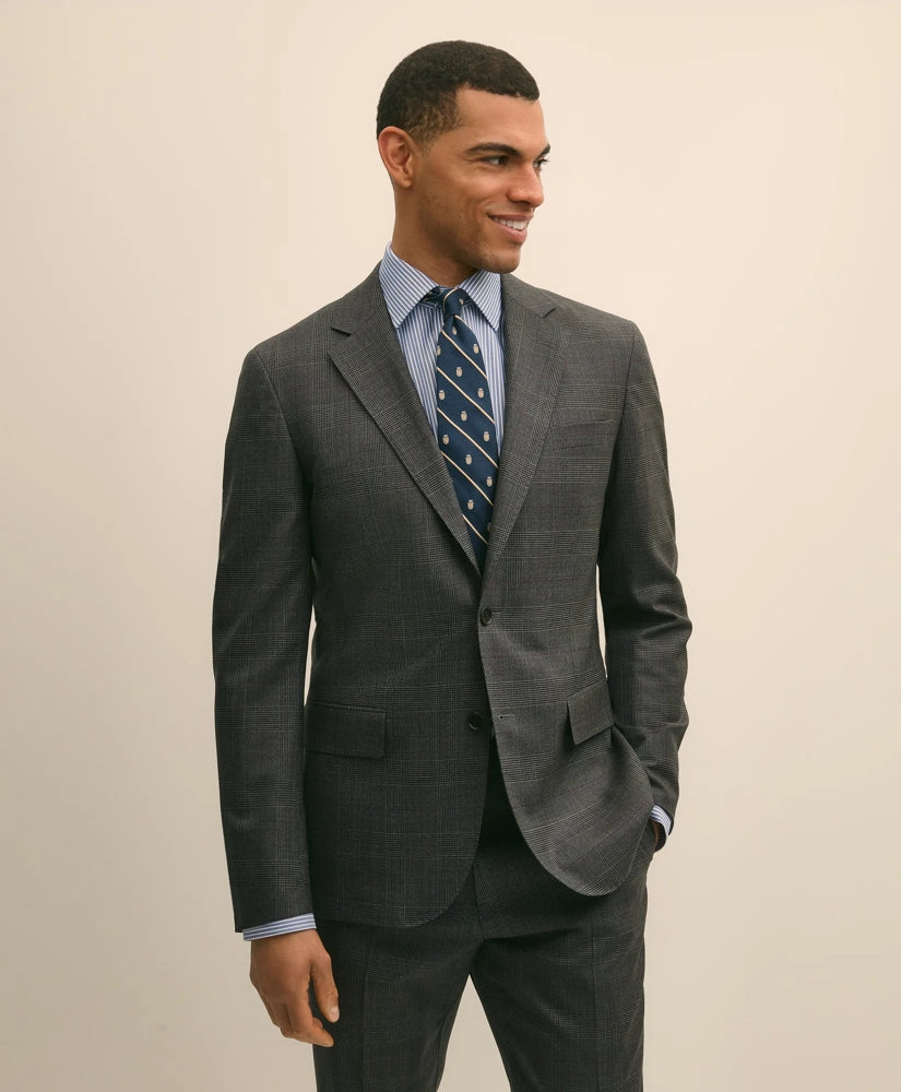 Brooks Brothers Explorer Collection Slim Fit Wool Overcheck Suit Jacket | Brooks Brothers